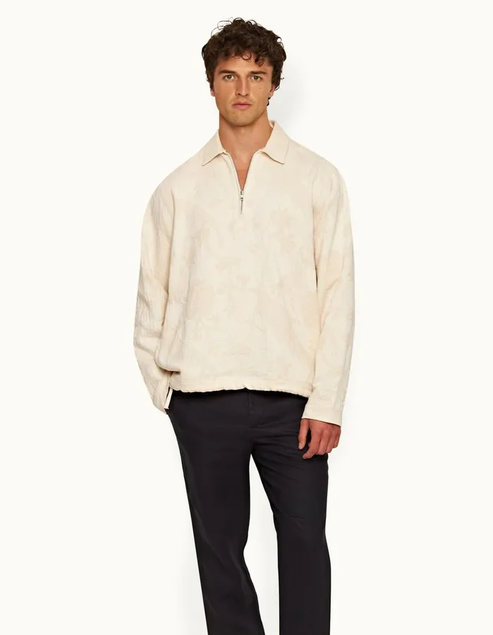 Orlebar Brown Jackets and Outerwear Men Oglio White Sand