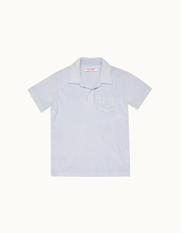 Orlebar Brown Kids Kids Digby Towelling Light Island Sky