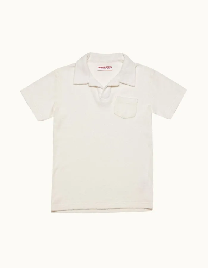 Orlebar Brown Kids Kids Digby Towelling White
