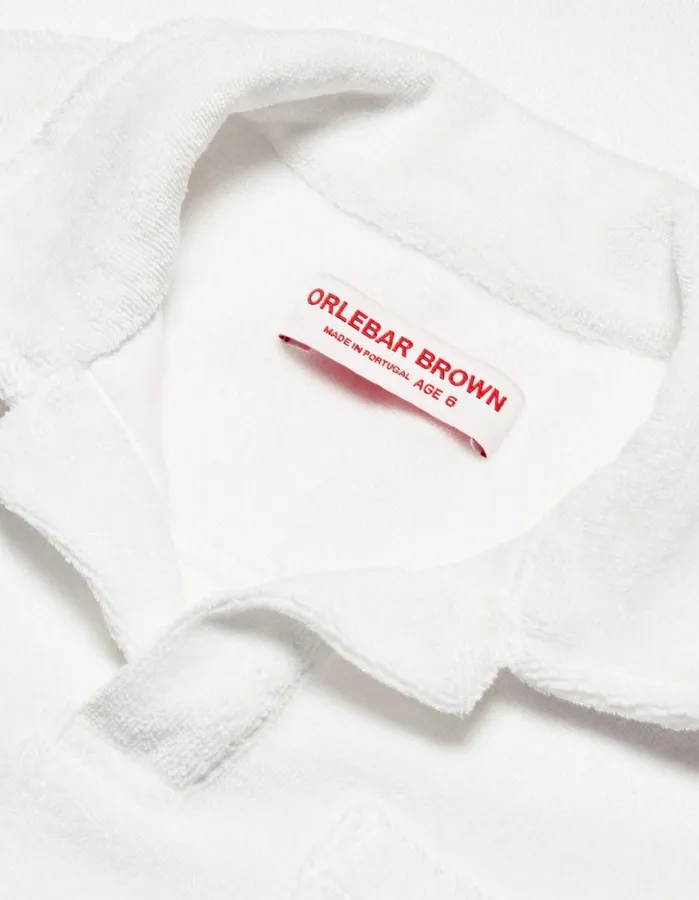 Orlebar Brown Kids Kids Digby Towelling White