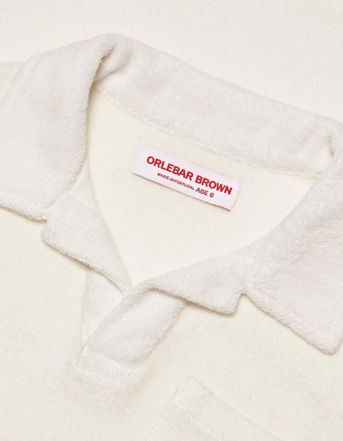 Orlebar Brown Kids Kids Digby Towelling White