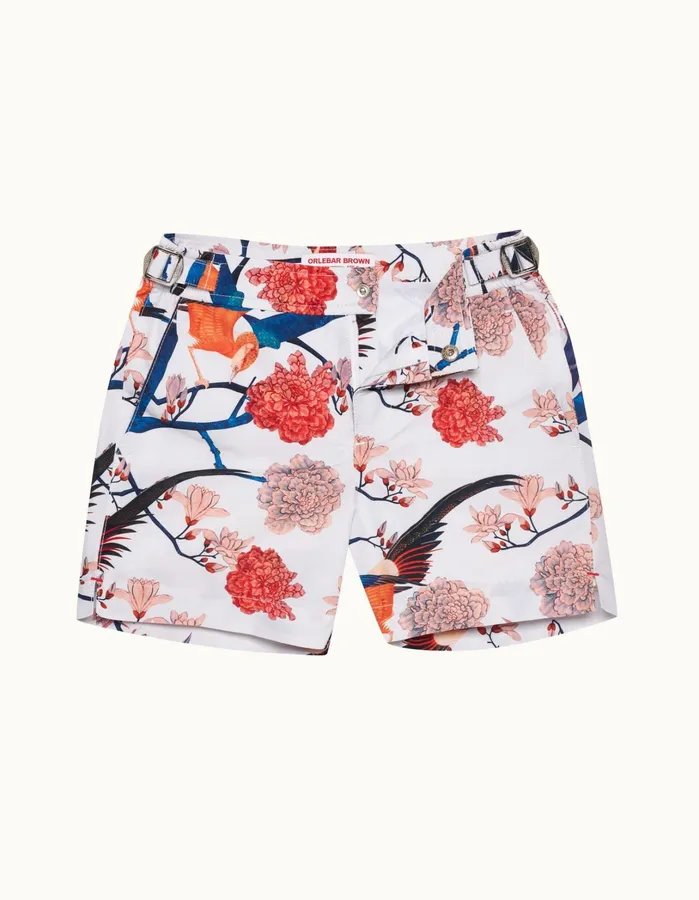 Orlebar Brown Kids Kids Russell White Sand