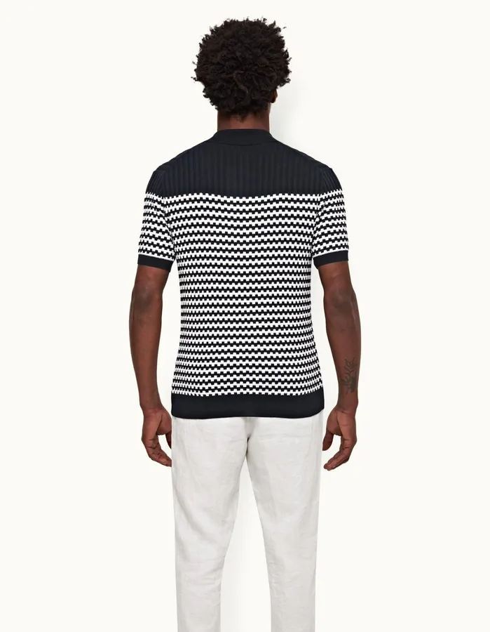 Orlebar Brown Polo Shirts Men Canet Night Iris