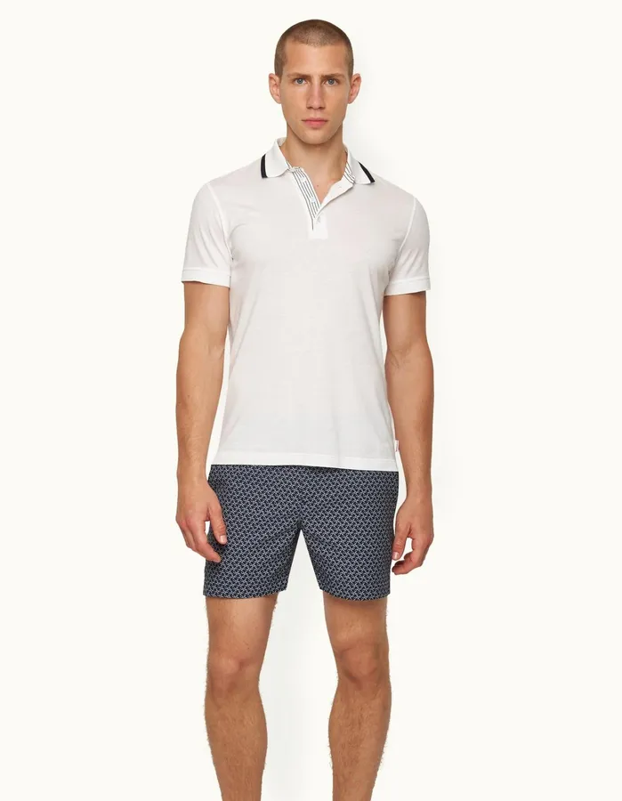 Orlebar Brown Polo Shirts Men Dominic White