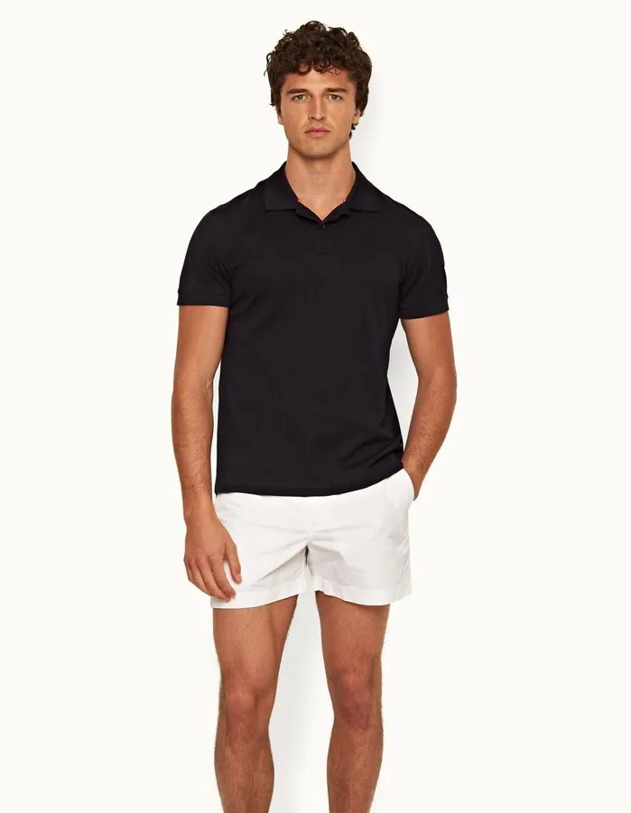 Orlebar Brown Polo Shirts Men Jarrett Night Iris
