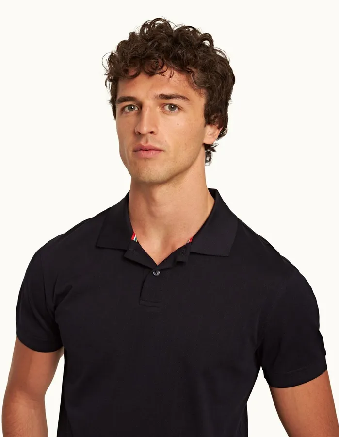 Orlebar Brown Polo Shirts Men Jarrett Night Iris