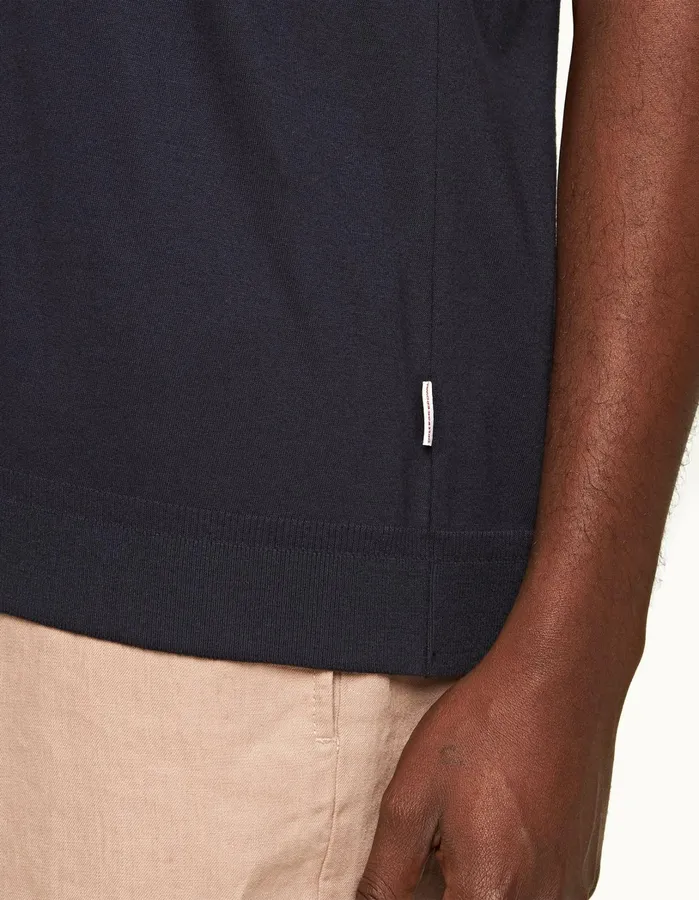 Orlebar Brown Polo Shirts Men Jarrett Night Iris