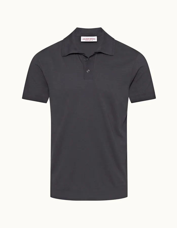 Orlebar Brown Polo Shirts Men Jarrett Piranha Grey