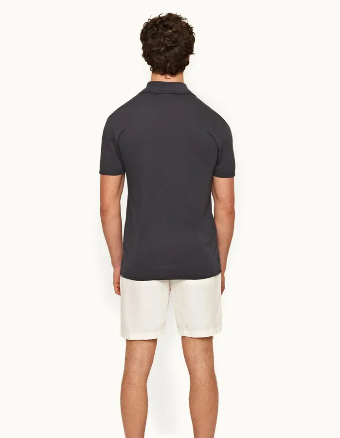 Orlebar Brown Polo Shirts Men Jarrett Piranha Grey
