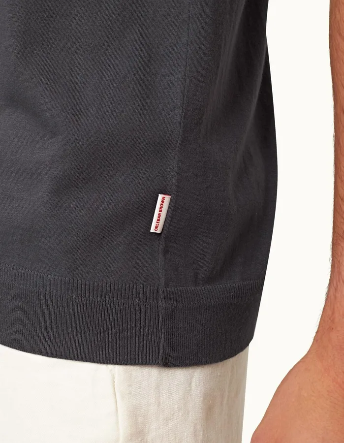 Orlebar Brown Polo Shirts Men Jarrett Piranha Grey