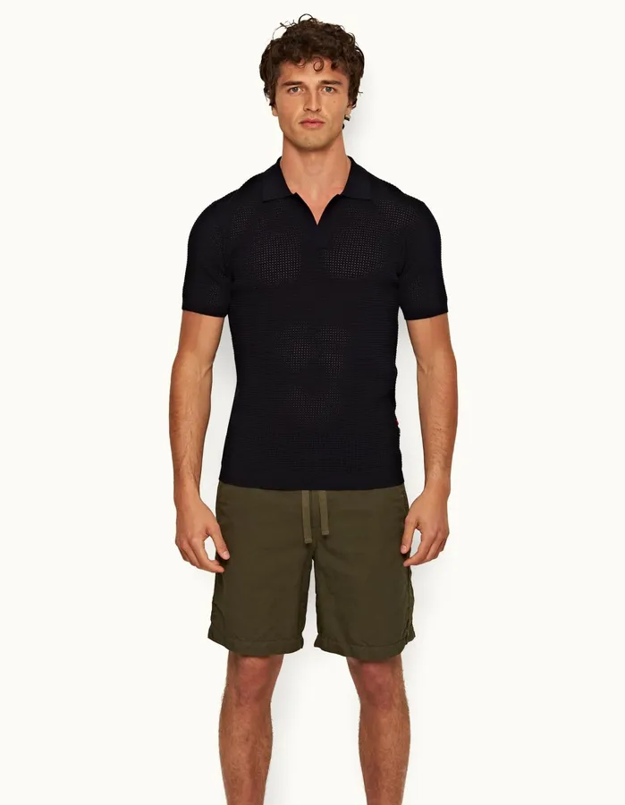 Orlebar Brown Polo Shirts Men Roddy Night Iris