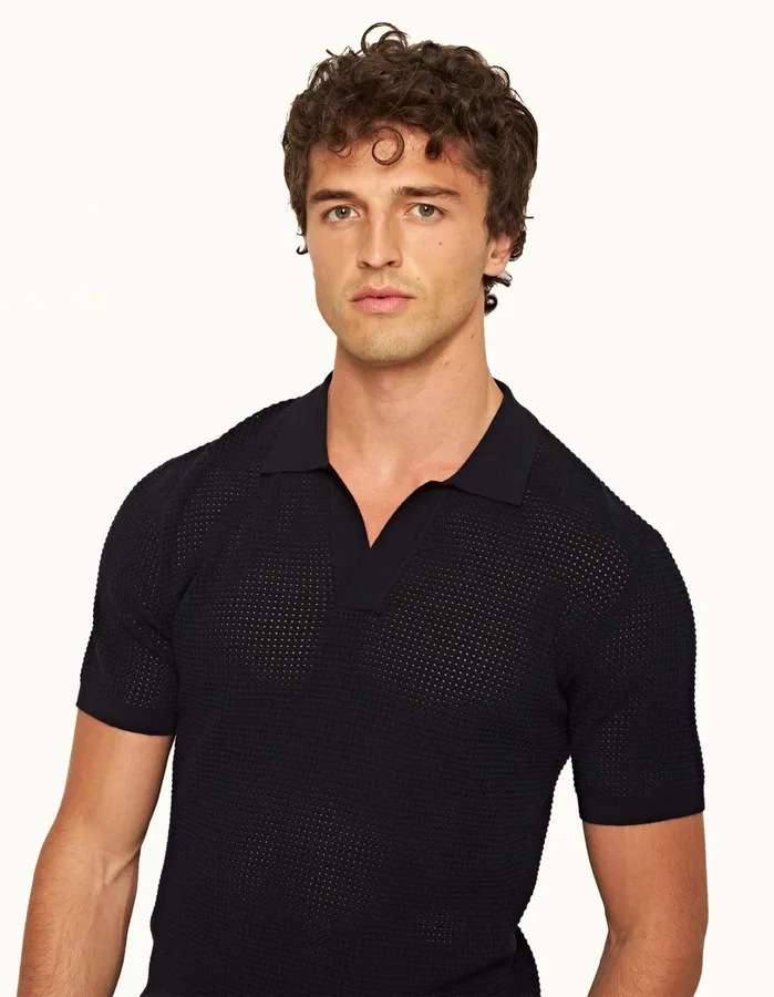 Orlebar Brown Polo Shirts Men Roddy Night Iris