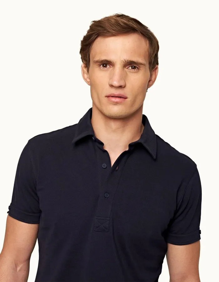 Orlebar Brown Polo Shirts Men Sebastian Navy