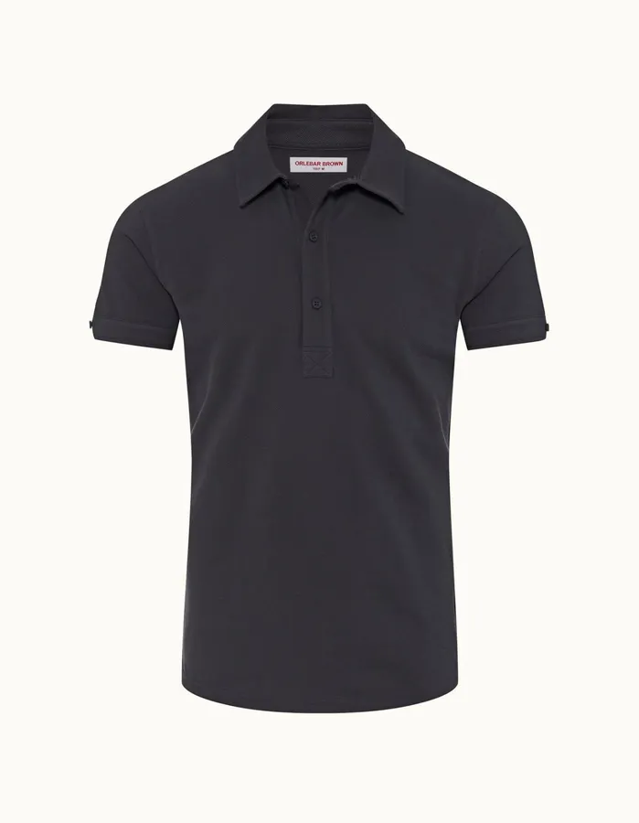 Orlebar Brown Polo Shirts Men Sebastian Piranha Grey