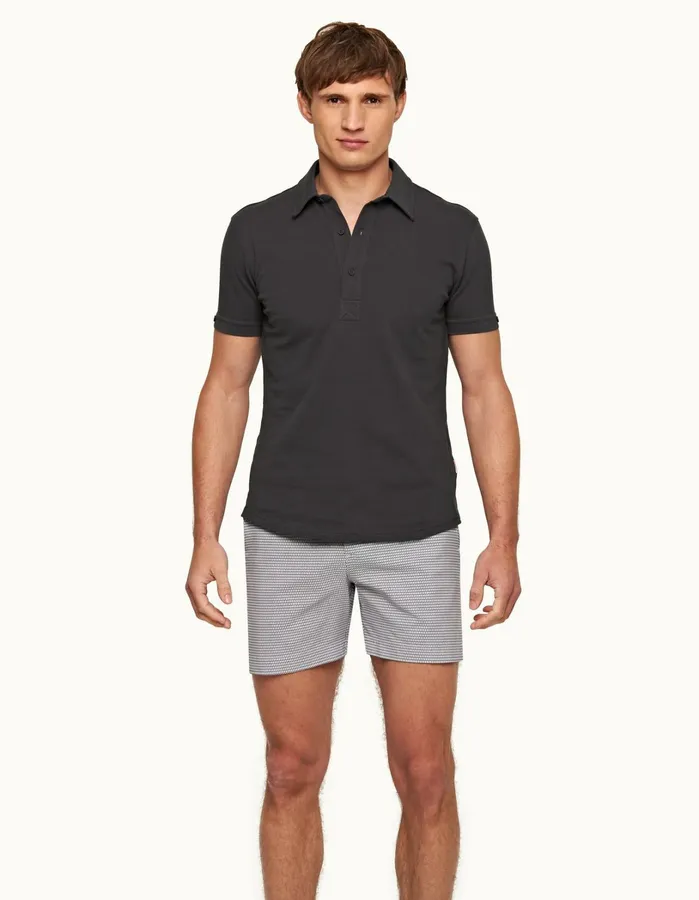 Orlebar Brown Polo Shirts Men Sebastian Piranha Grey