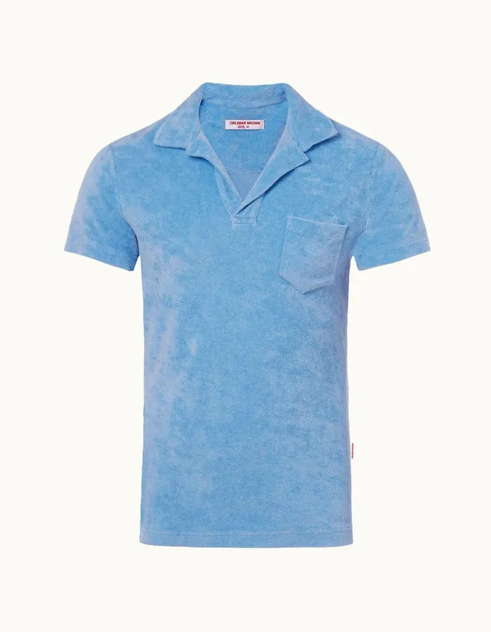 Orlebar Brown Polo Shirts Men Terry Towelling Riviera