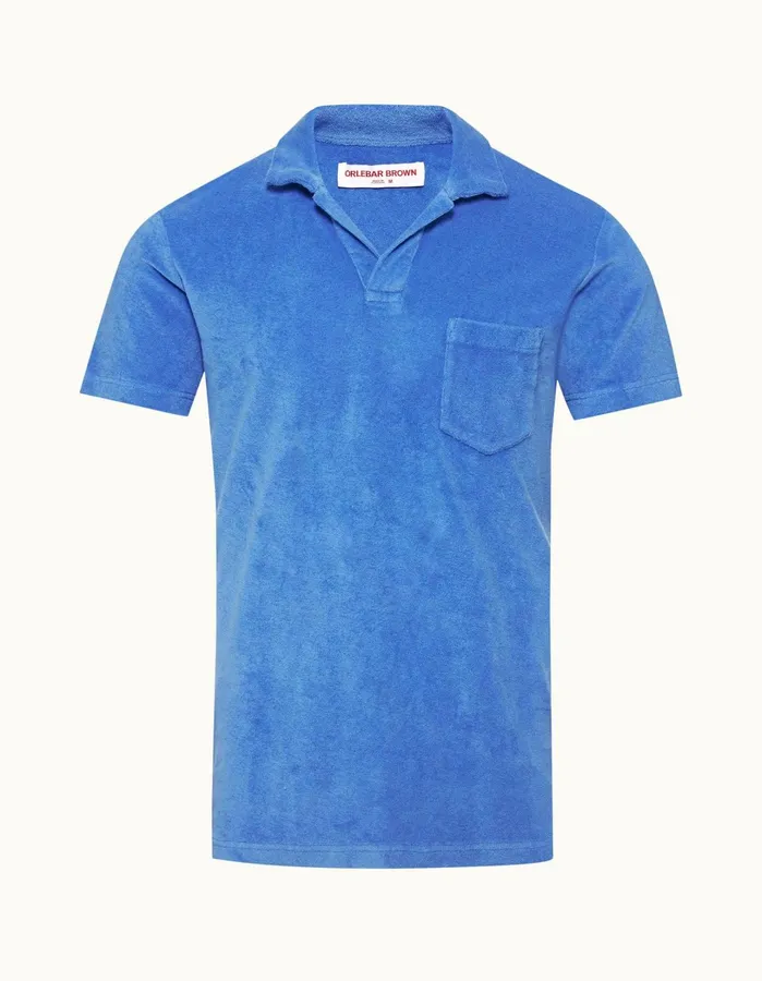 Orlebar Brown Polo Shirts Men Terry Towelling Tidal