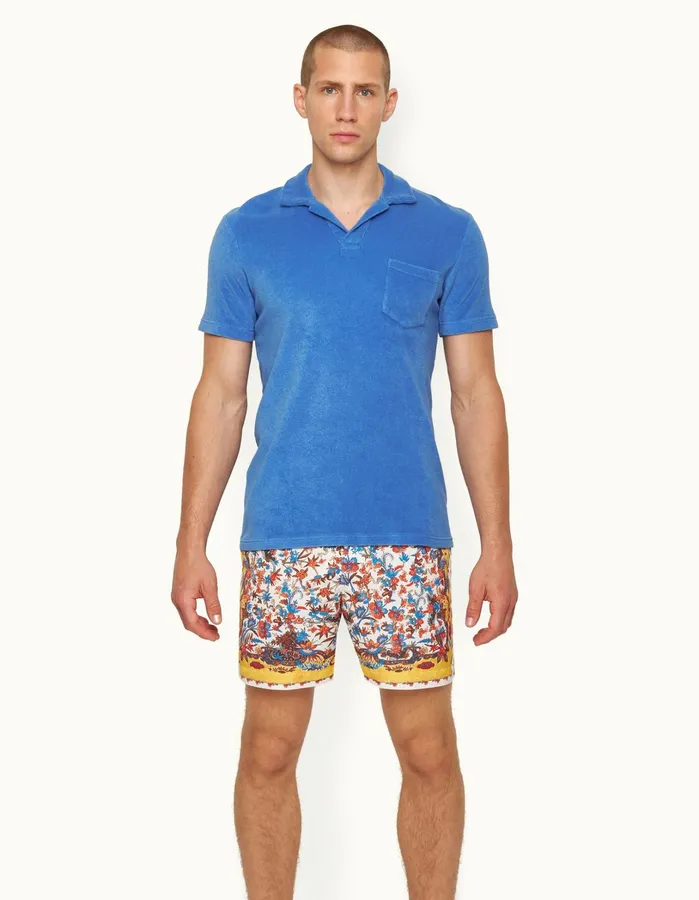 Orlebar Brown Polo Shirts Men Terry Towelling Tidal