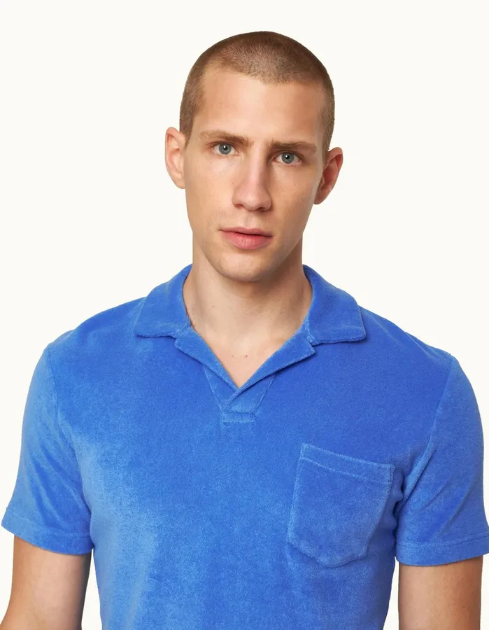 Orlebar Brown Polo Shirts Men Terry Towelling Tidal