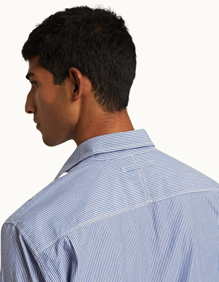 Orlebar Brown Shirts Men Grasmoor Midnight Navywhite