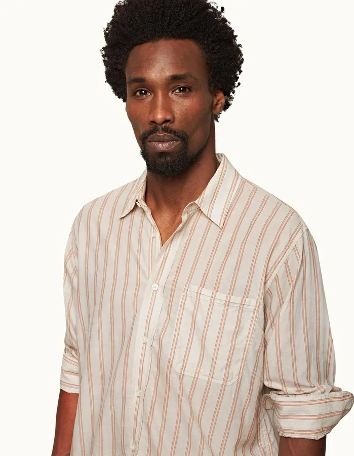 Orlebar Brown Shirts Men Grasmoor Sandbarwhite