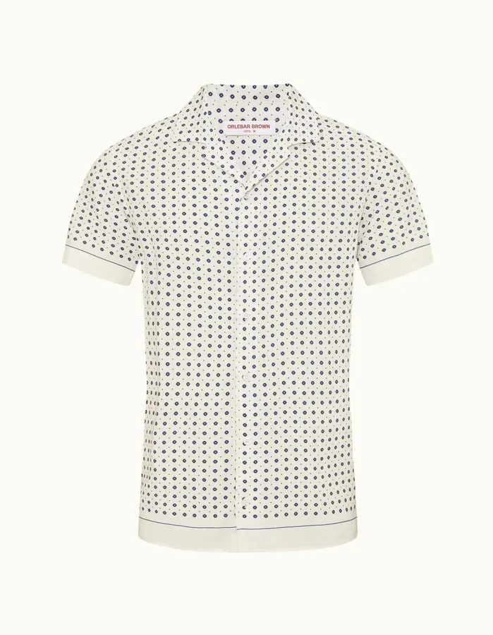 Orlebar Brown Shirts Men Hibbert Sea Mist