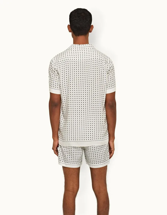 Orlebar Brown Shirts Men Hibbert Sea Mist