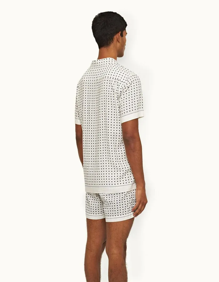 Orlebar Brown Shirts Men Hibbert Sea Mist