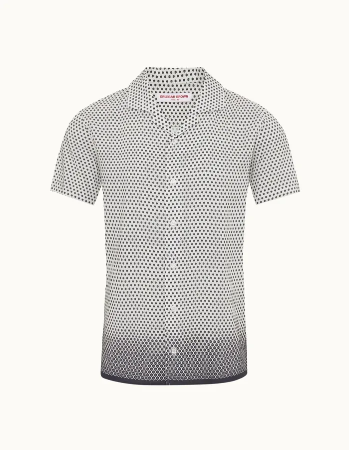 Orlebar Brown Shirts Men Hibbert Whitenight Iris