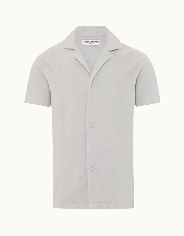 Orlebar Brown Shirts Men Howell Towelling Cinder