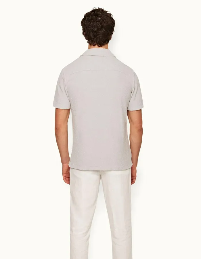 Orlebar Brown Shirts Men Howell Towelling Cinder