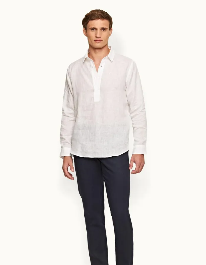 Orlebar Brown Shirts Men Percy White