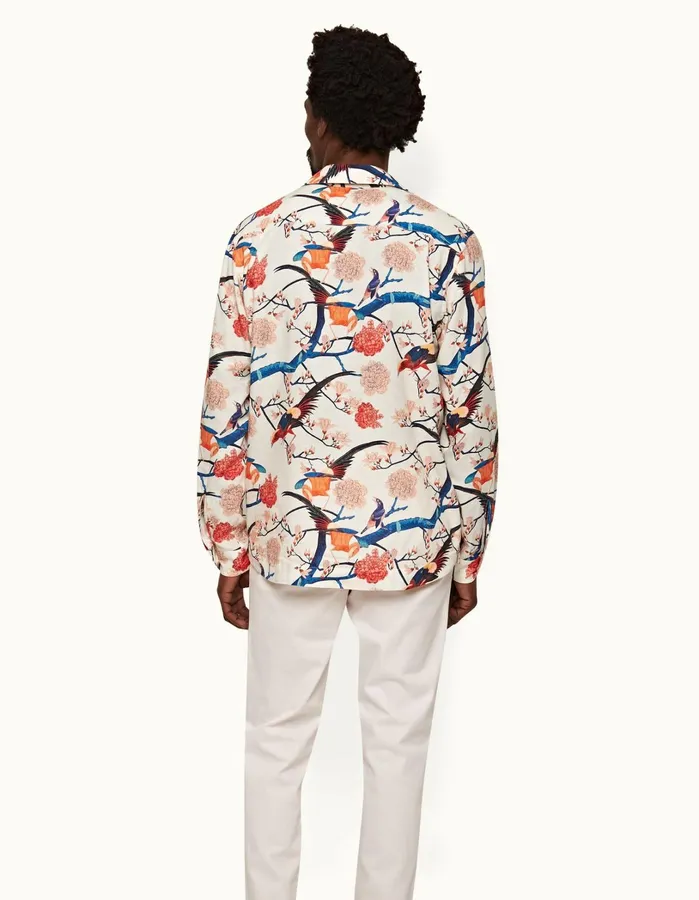 Orlebar Brown Shirts Men Ridley White Sand