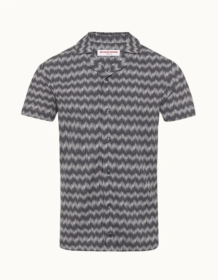 Orlebar Brown Shirts Men Travis Night Iriswhite