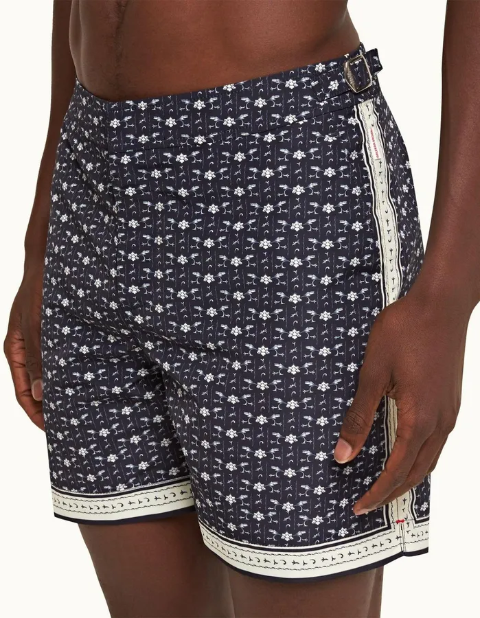Orlebar Brown Swim Shorts Men Bulldog Dark Sapphiresea Mist