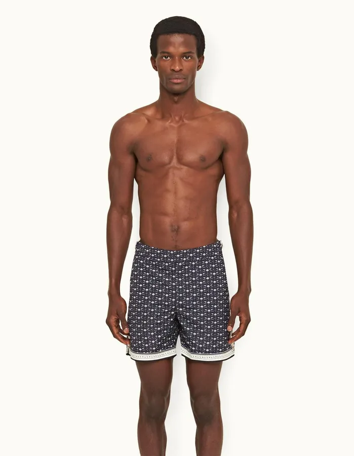 Orlebar Brown Swim Shorts Men Bulldog Dark Sapphiresea Mist