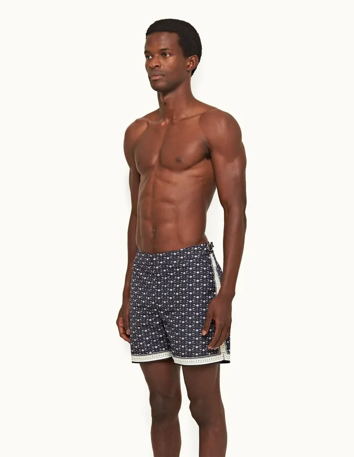 Orlebar Brown Swim Shorts Men Bulldog Dark Sapphiresea Mist