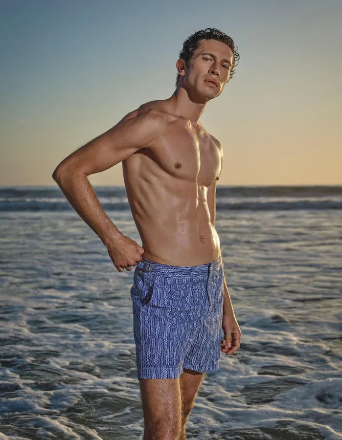 Orlebar Brown Swim Shorts Men Bulldog Lagoon Bluewhite