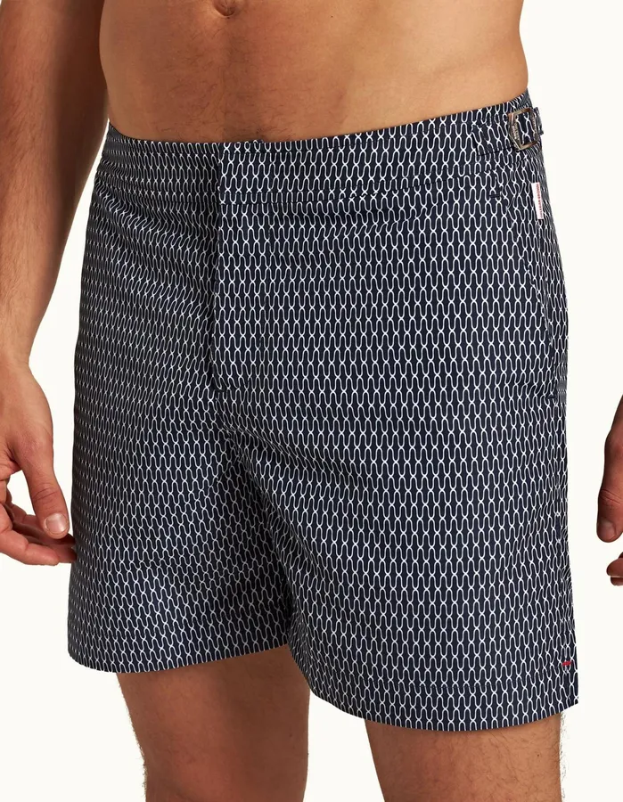 Orlebar Brown Swim Shorts Men Bulldog Midnight Navywhite