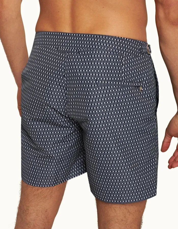 Orlebar Brown Swim Shorts Men Bulldog Midnight Navywhite