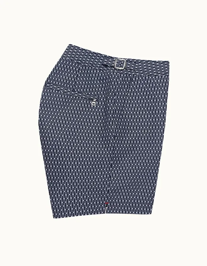 Orlebar Brown Swim Shorts Men Bulldog Midnight Navywhite
