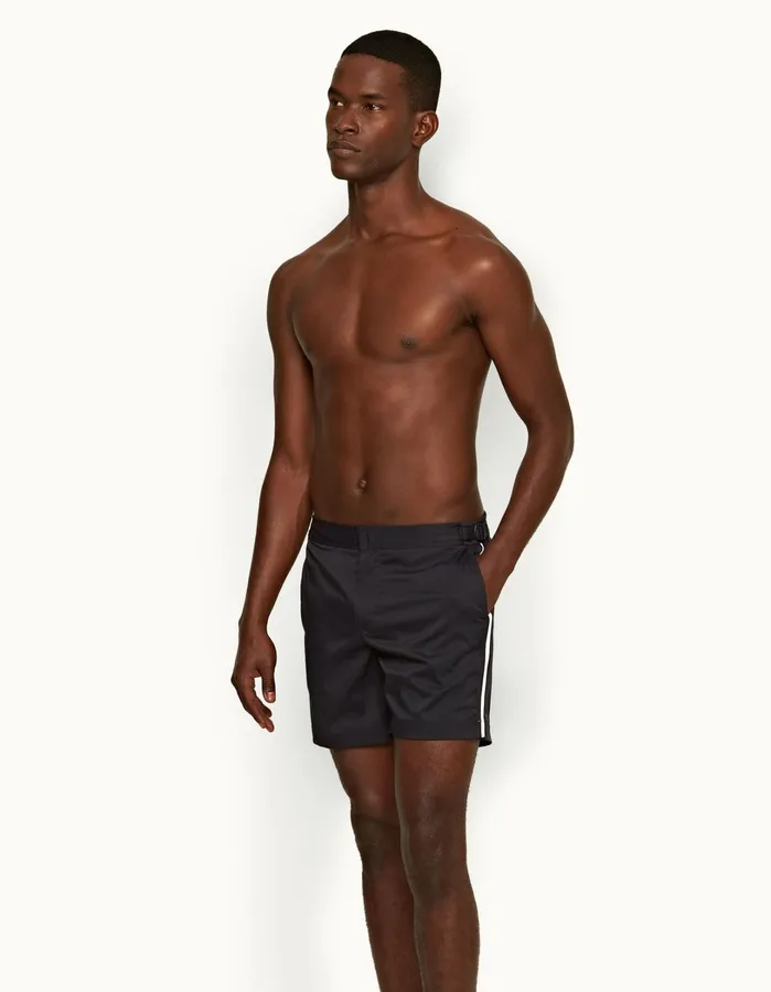 Orlebar Brown Swim Shorts Men Bulldog Stretch Night Iris