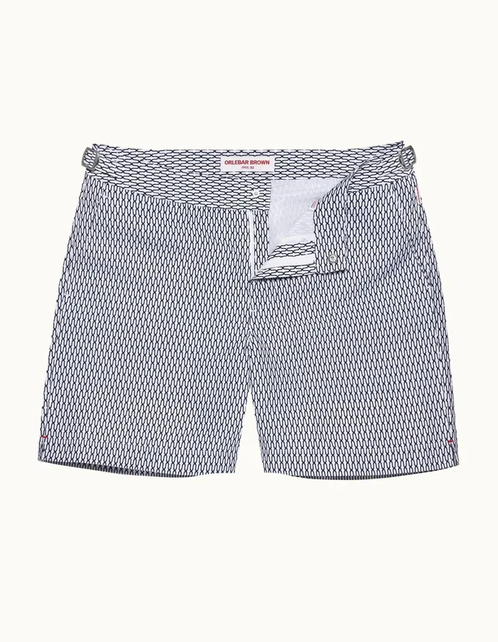Orlebar Brown Swim Shorts Men Bulldog Whitemidnight Navy