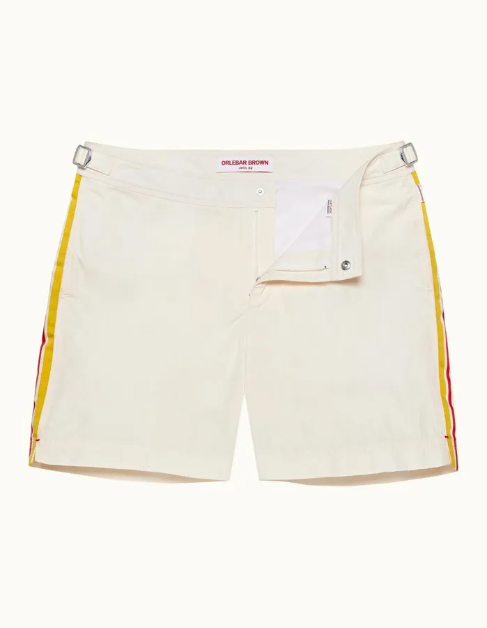 Orlebar Brown Swim Shorts Men Bulldog White Sand