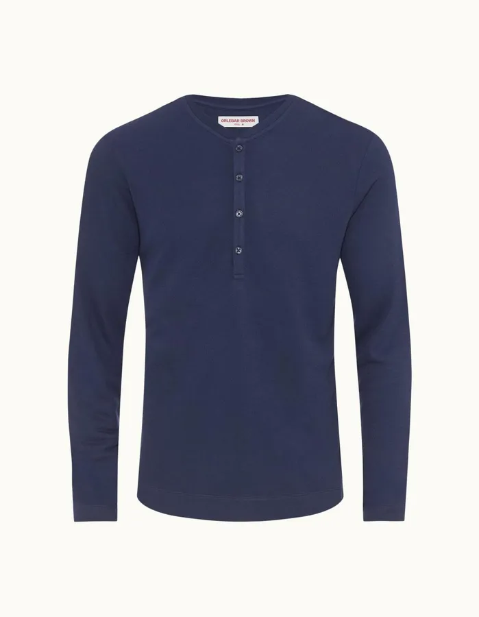 Orlebar Brown TShirts Men Harrison Cashmere Lagoon Blue