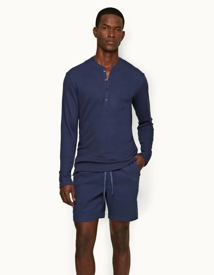 Orlebar Brown TShirts Men Harrison Cashmere Lagoon Blue