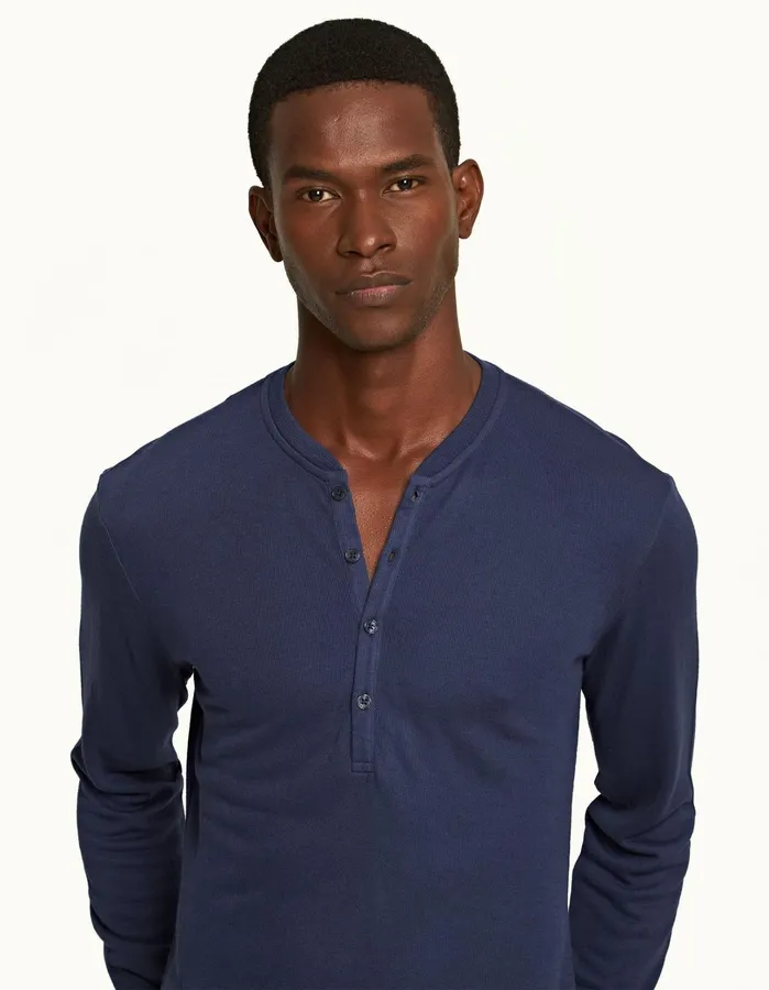 Orlebar Brown TShirts Men Harrison Cashmere Lagoon Blue