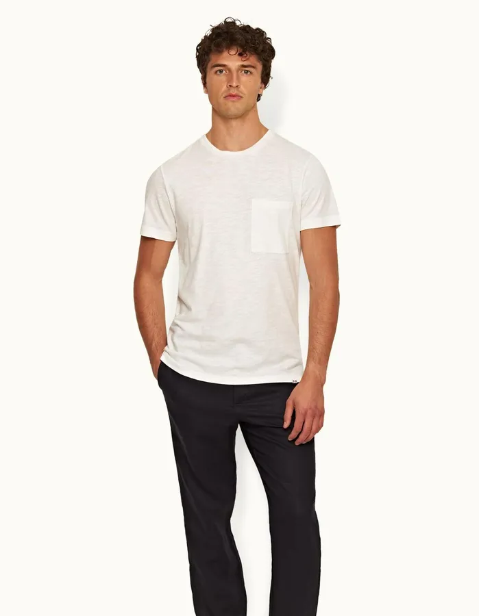 Orlebar Brown TShirts Men Ob Classic Tee White Sand
