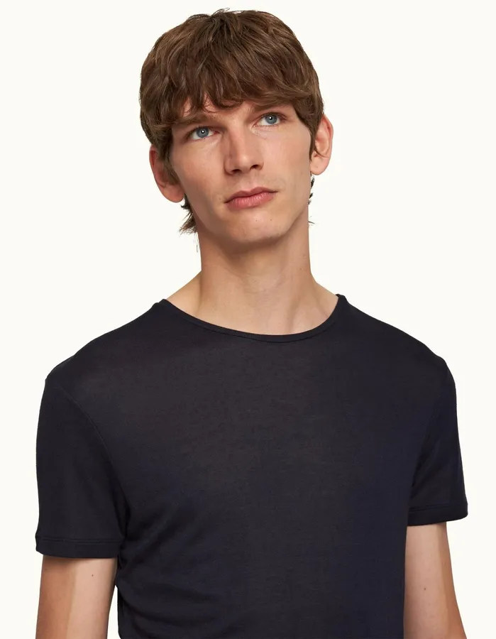 Orlebar Brown TShirts Men ObT Cashmere Night Iris