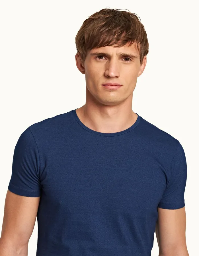 Orlebar Brown TShirts Men ObT Denim Pigment